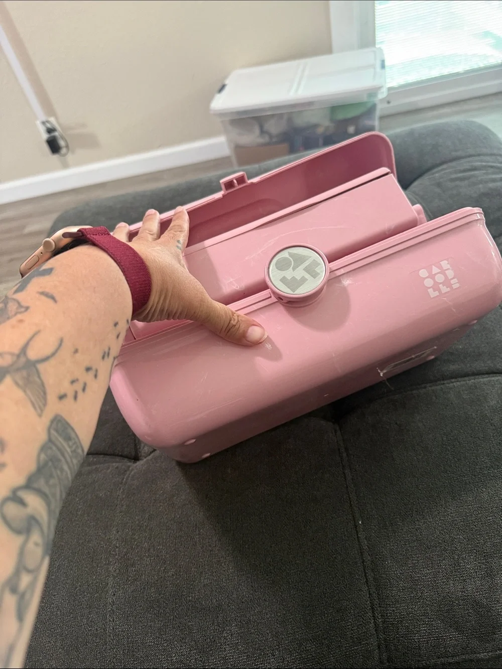 Caboodles Pink Makeup Case with Mirror